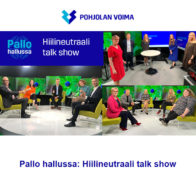Pohjolan Voiman Pallo hallussa -talk show, kuvakooste keskustelijoista