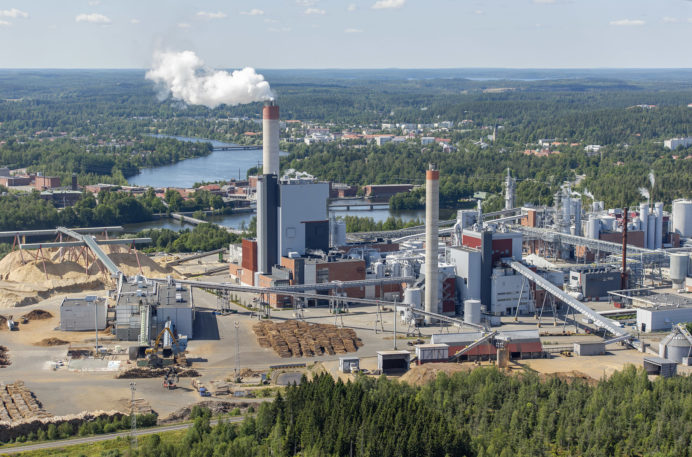 Kymin Voiman biovoimalaitos Kouvolan Kuusankoskella