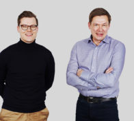 FIBSin toimitusjohtaja Kimmo Lipponen ja Head of ESG Asko Siintola OP Yrityspankki.  