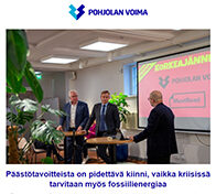 Pohjolan Voiman uutiskirjeen 6/2022 teemana energiansäästö ja energiatulevaisuus