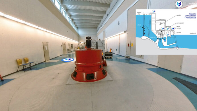 Raasakan vesivoimalaitoksen virtuaaliesittely