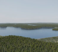 Havainnekuva Puhti-pumppuvoimalaitoshankkeen yläaltaasta