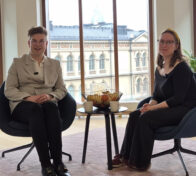 Pohjolan Voiman yhteiskuntasuhdepäällikkö Miikka Koski ja Nuorten luontodelegaatti 2024-2025, Sara Yrjönmäki