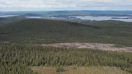 Maisema Askanaavalta Lehtosalmen suuntaan