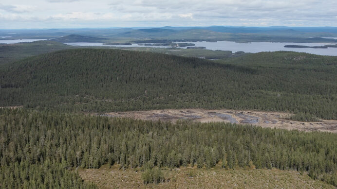 Maisema Askanaavalta Lehtosalmen suuntaan