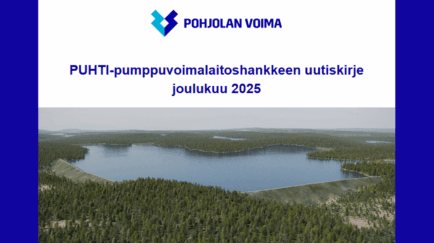 Puhti-pumppuvoimalaitoshankkeen uutiskirje 6/2025